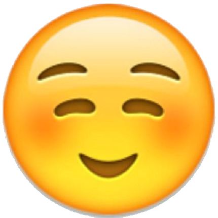 Blushing Emoji Transparent PNG Image