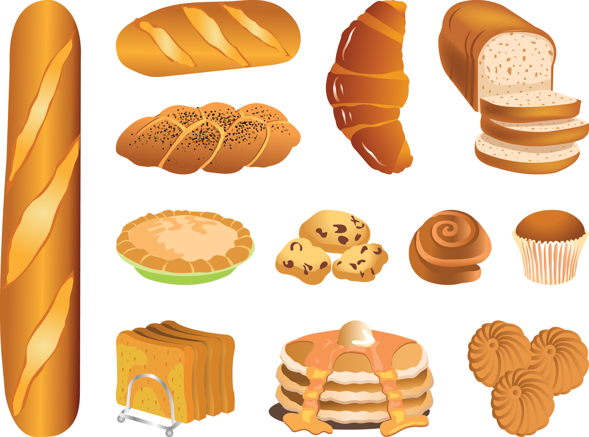 Croissant Vector Bread Free HQ Image PNG Image