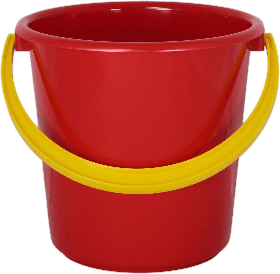 Plastic Red Bucket Png Image PNG Image