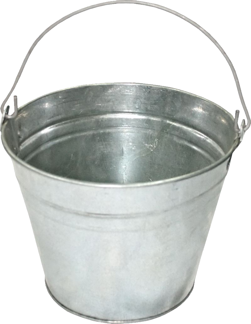 Bucket Silver Free HQ Image PNG Image