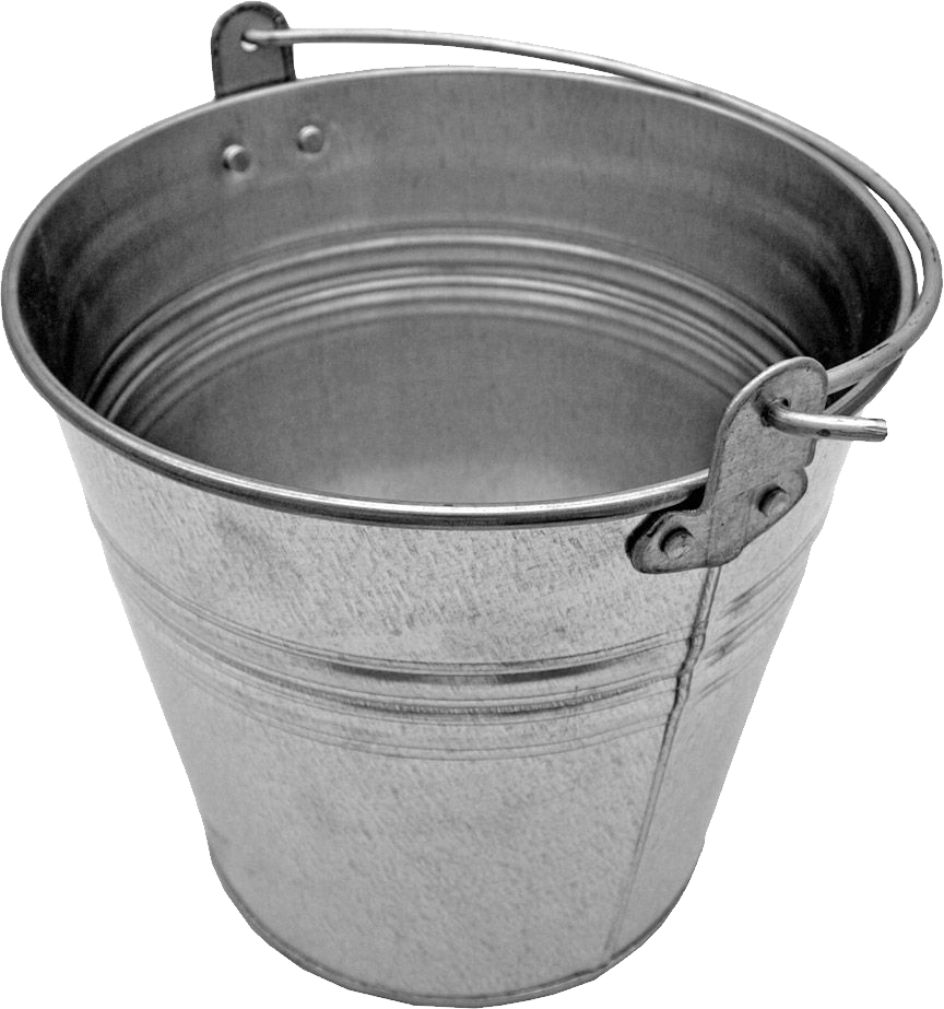 Bucket Silver Free Transparent Image HQ PNG Image