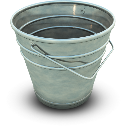 Glass Icons Bucket Hardware Paint Computer PNG Image
