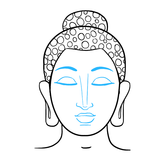 Vector Buddha Face Free Clipart HQ PNG Image