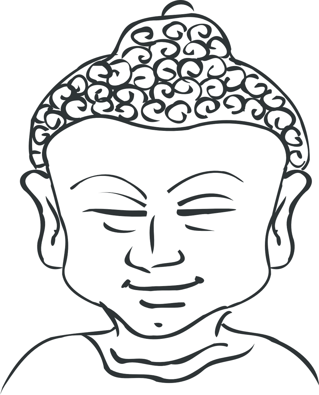 Vector Buddha Face Free Download PNG HD PNG Image