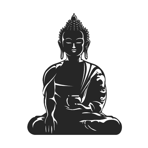 Vector Buddha Statue PNG Download Free PNG Image