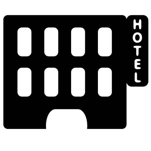 Building Hotel Silhouette PNG Download Free PNG Image
