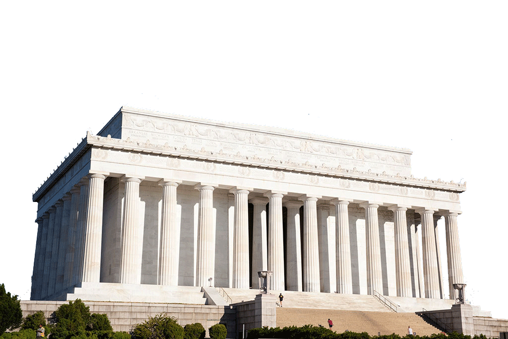Building Lincoln United Capitol Memorial States Roman PNG Image