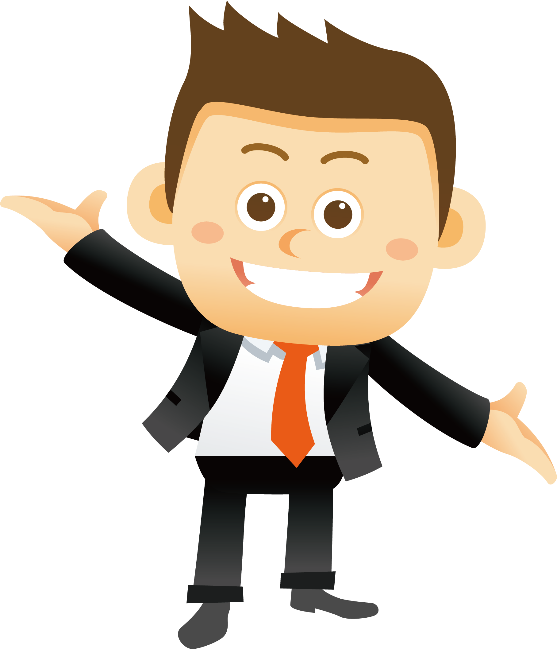 Businessman Animated Office Free HQ Image PNG Image