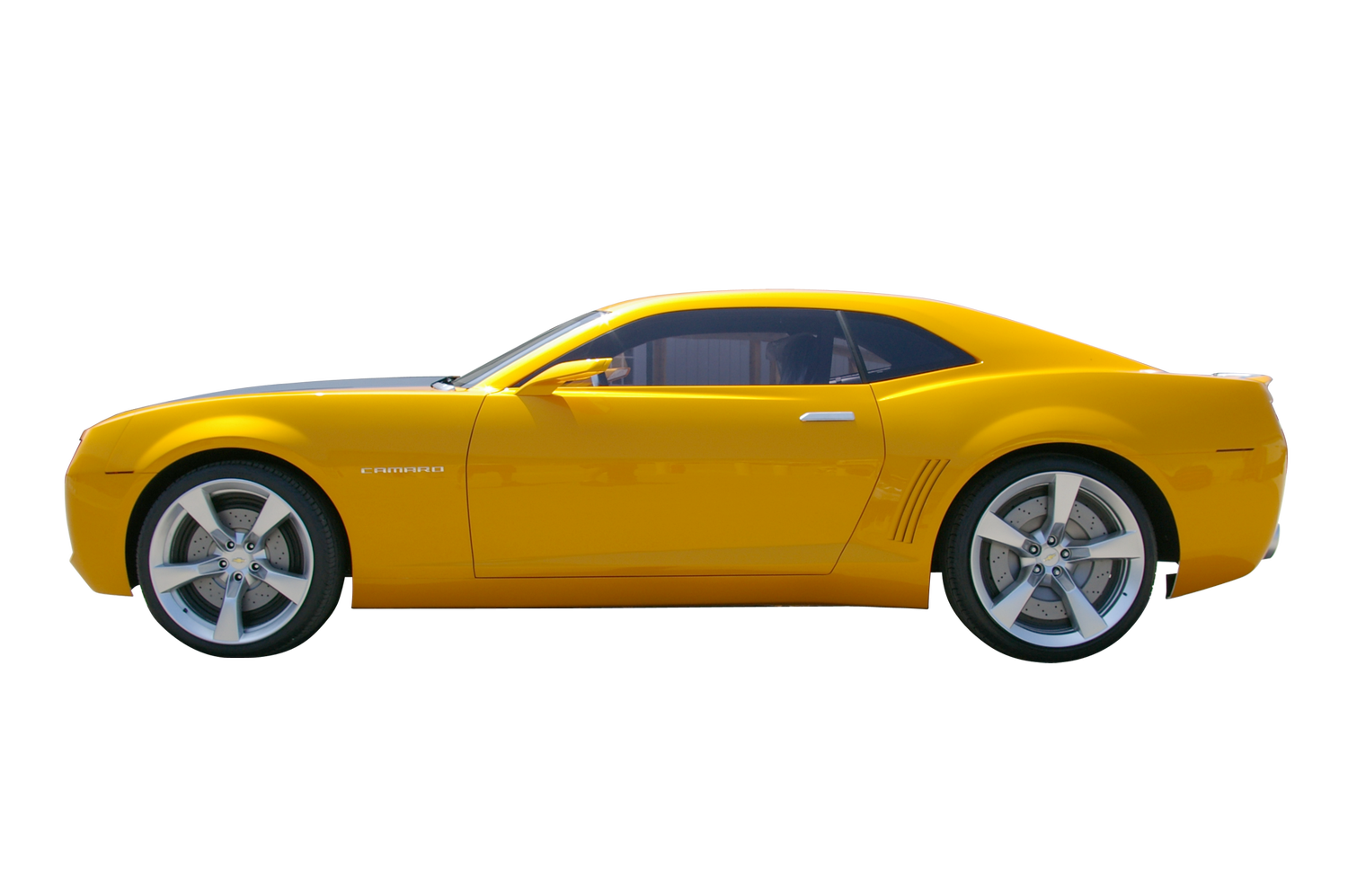 Yellow Camaro Transparent Background PNG Image