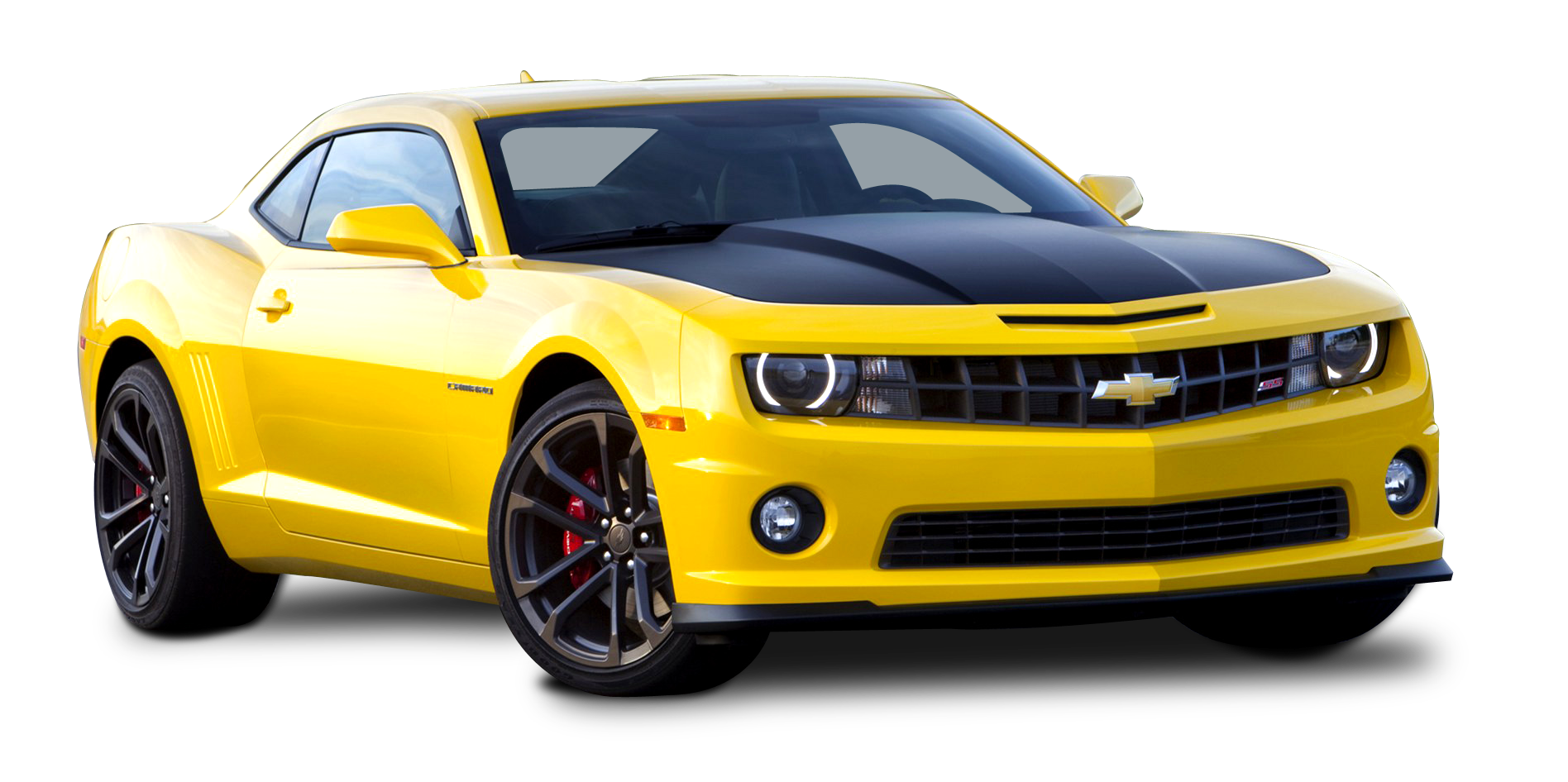 Yellow Camaro Picture PNG Image