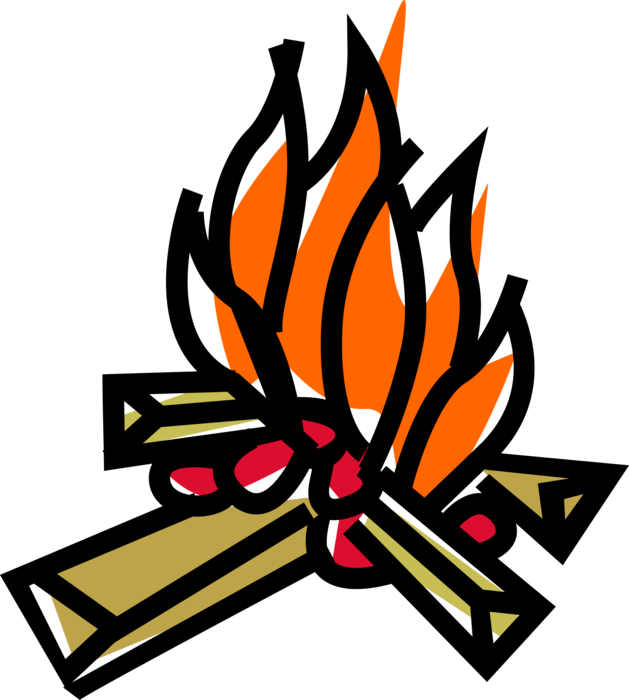 Vector Campfire Flame PNG Image High Quality PNG Image