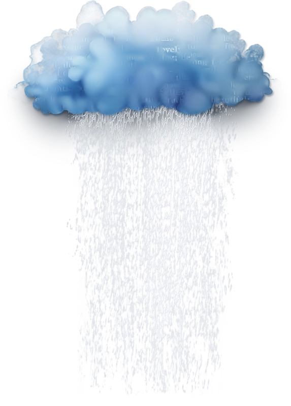 Blue Sky Rain Cloud Drawing Free HD Image PNG Image