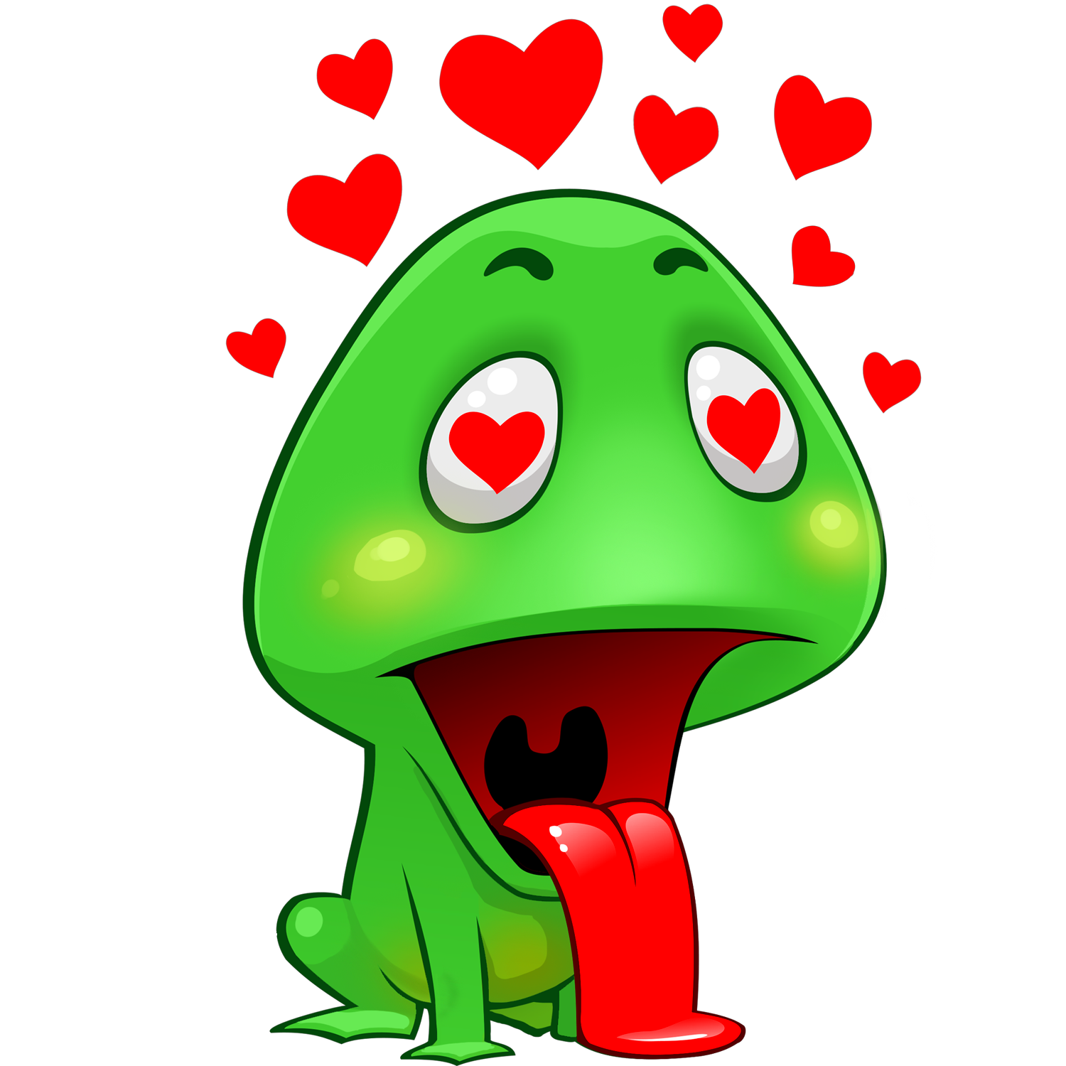 Art Camfrog Sticker Love Plant HD Image Free PNG PNG Image