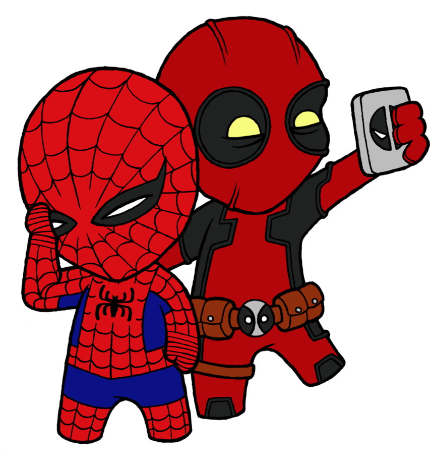 Superhero Spiderman Character Fictional Tshirt Deadpool PNG Image