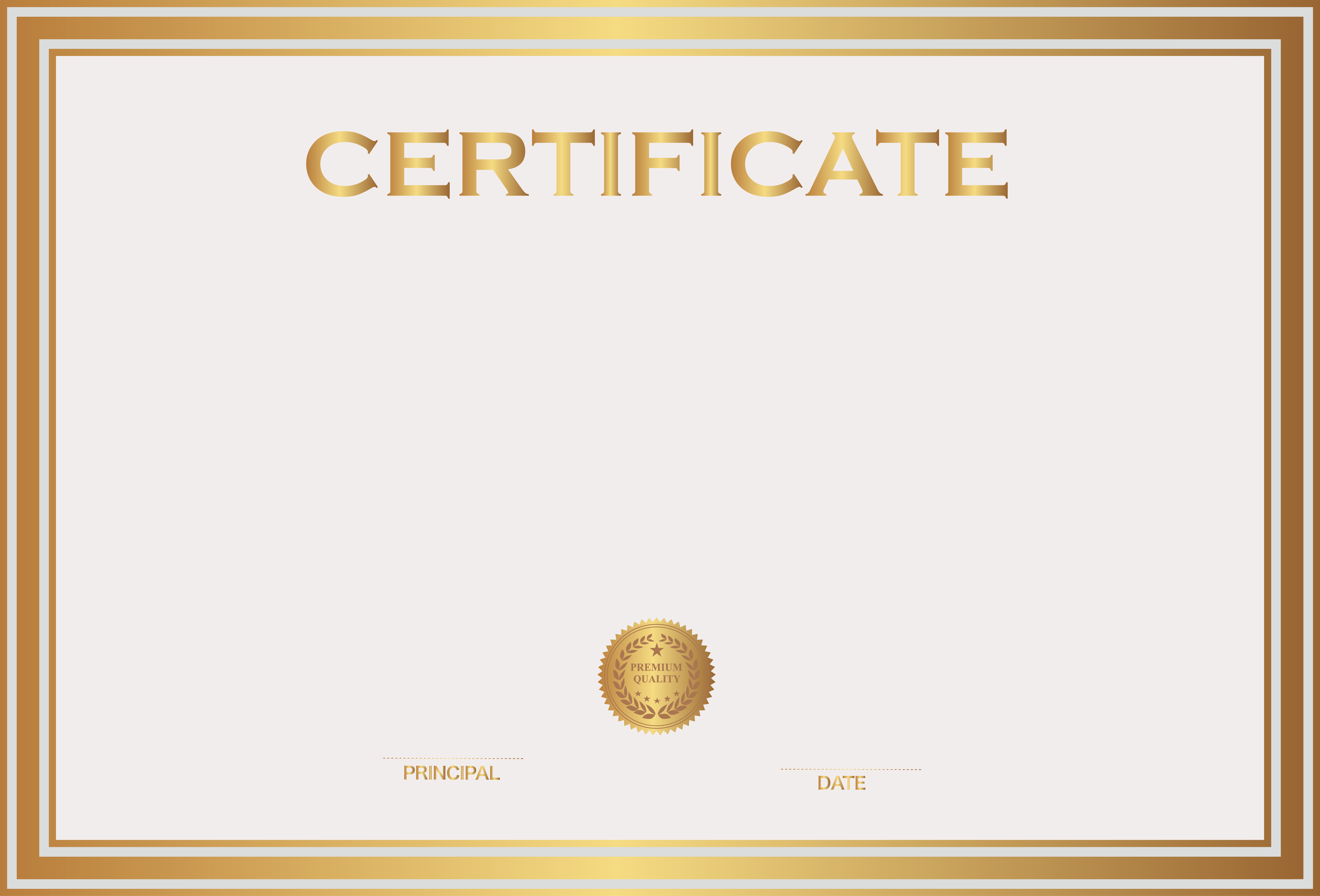 Certificate Template Free Png Image PNG Image