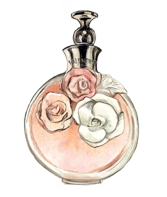 Mademoiselle Fashion Illustration Perfume Coco Chanel PNG Image