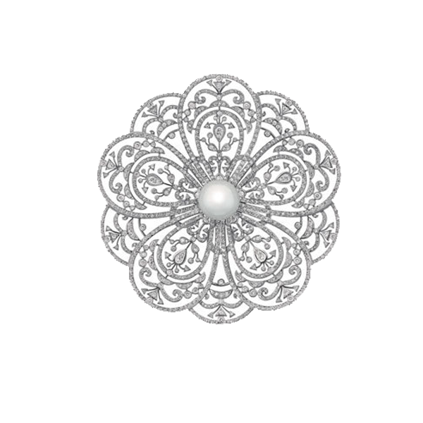 Diamond Art Jewellery Brilliant Camellia Brooch Chanel PNG Image