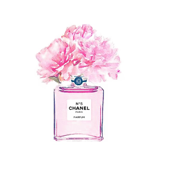 Download No. Perfume Watercolor Coco Painting Chanel HQ PNG Image