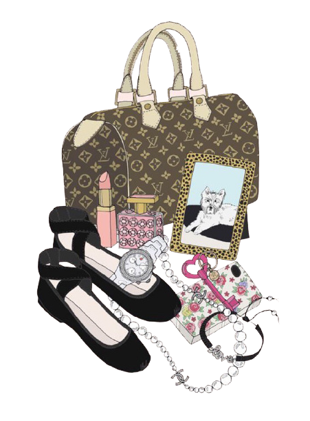 Goods Chanel Woman Luxury Handbag Cartoon PNG Image