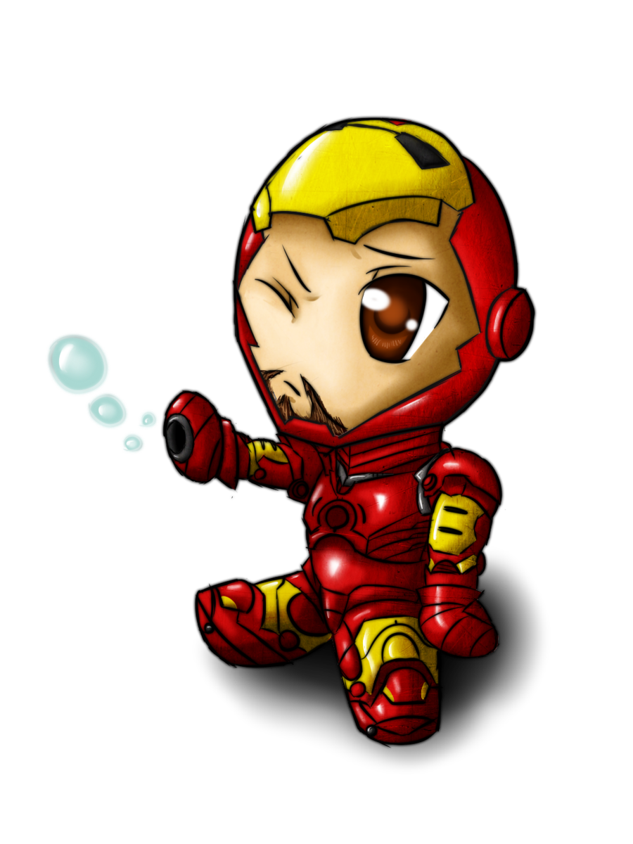 Chibi Vector Iron Man PNG Free Photo PNG Image