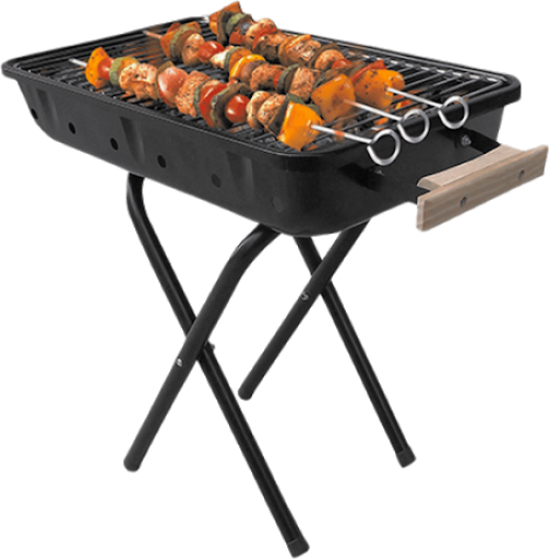 Barbecue Chicken Black Grill Download Free Image PNG Image