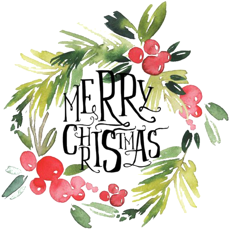 Watercolor Wreath Christmas PNG Free Photo PNG Image