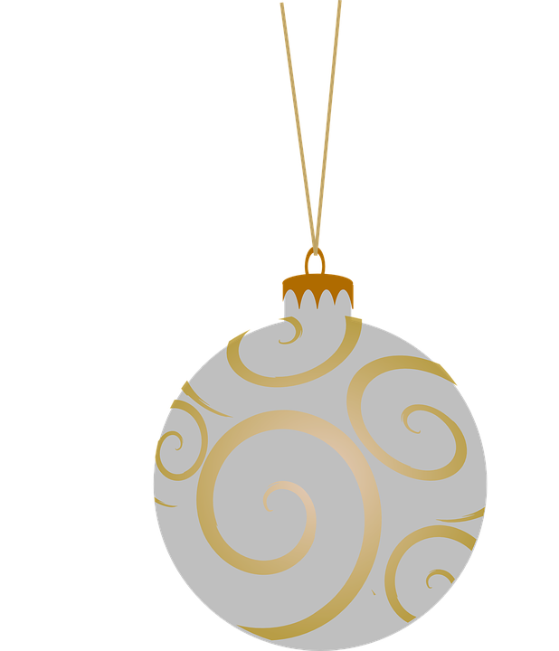 Pic Christmas Gold Bauble PNG Free Photo PNG Image
