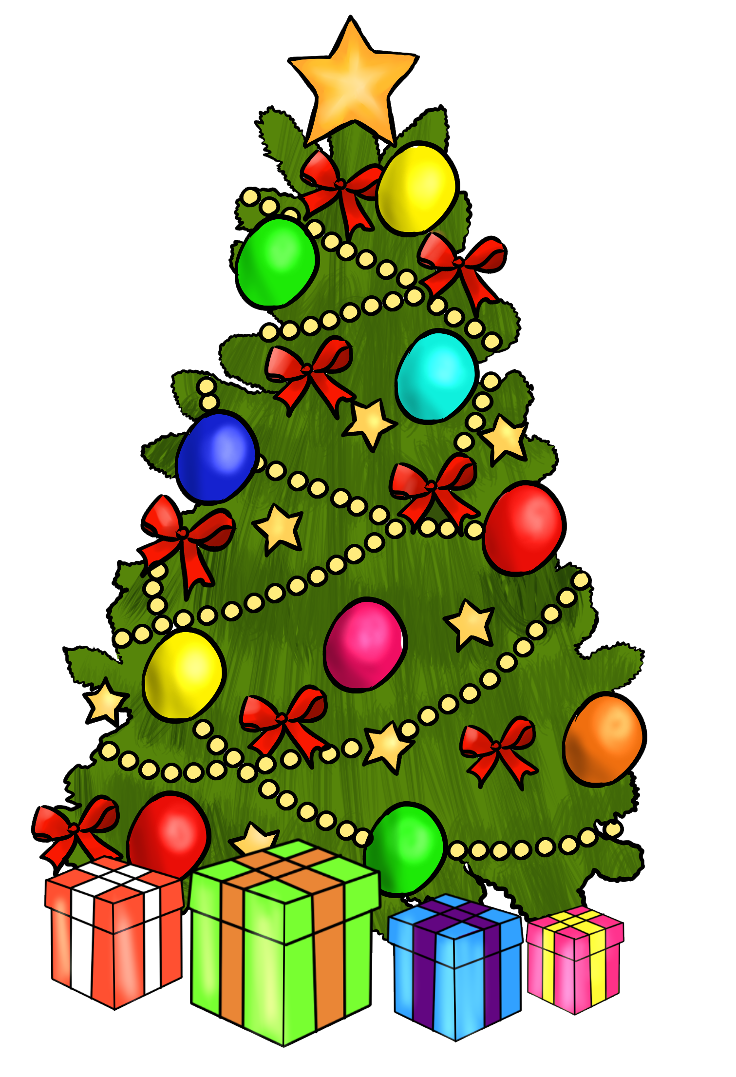 Picture Animated Tree Christmas PNG Image High Quality PNG Image