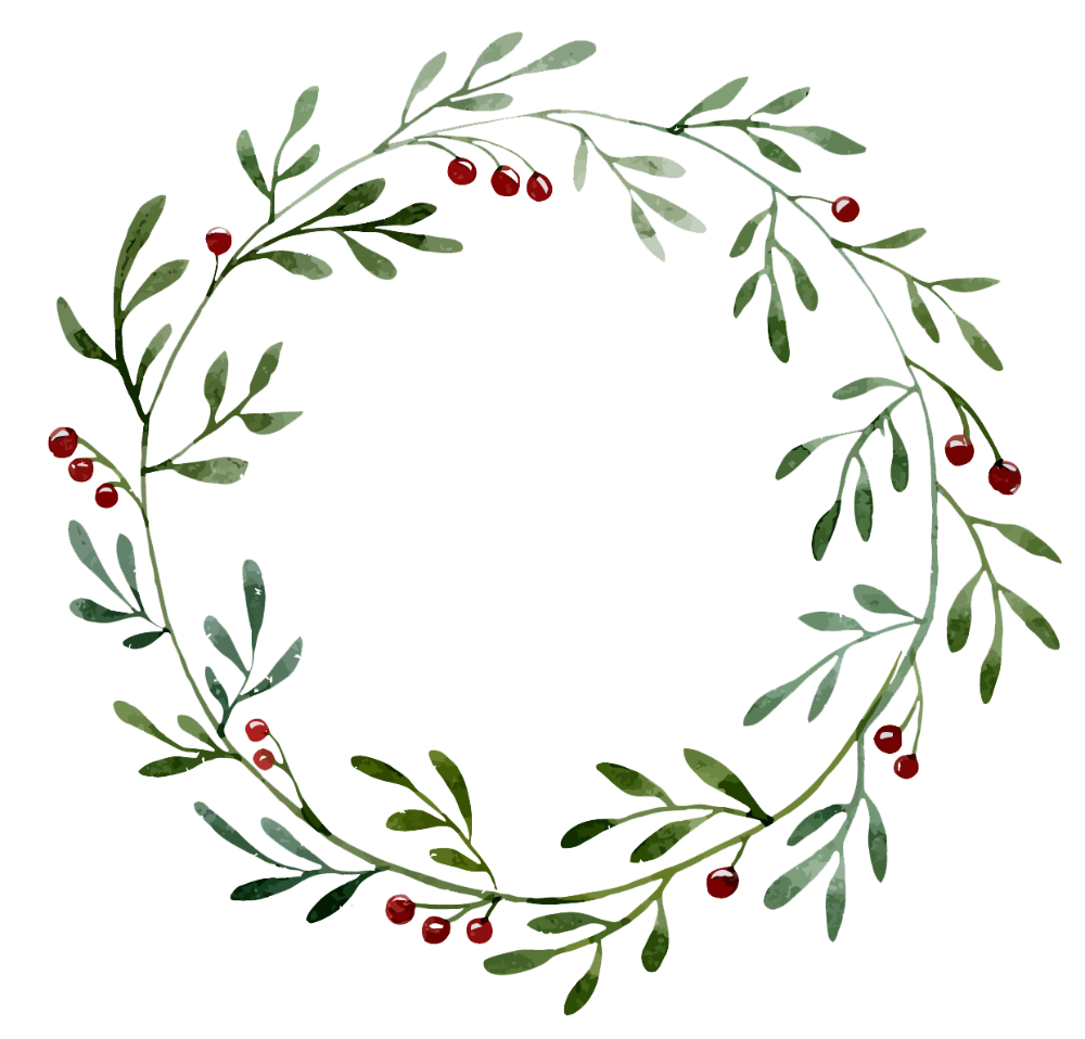 Watercolor Wreath Christmas Free Download PNG HQ PNG Image