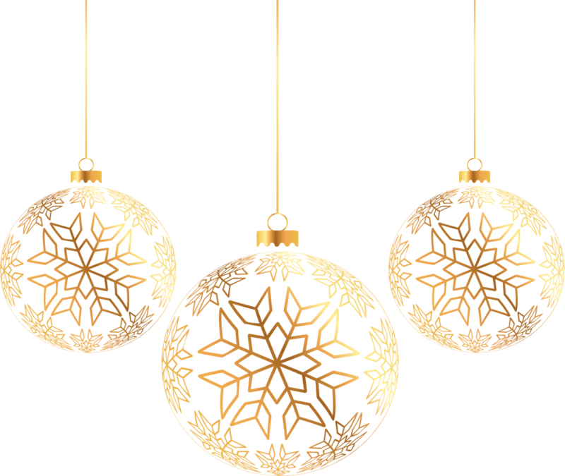 Christmas Gold Bauble Free HQ Image PNG Image