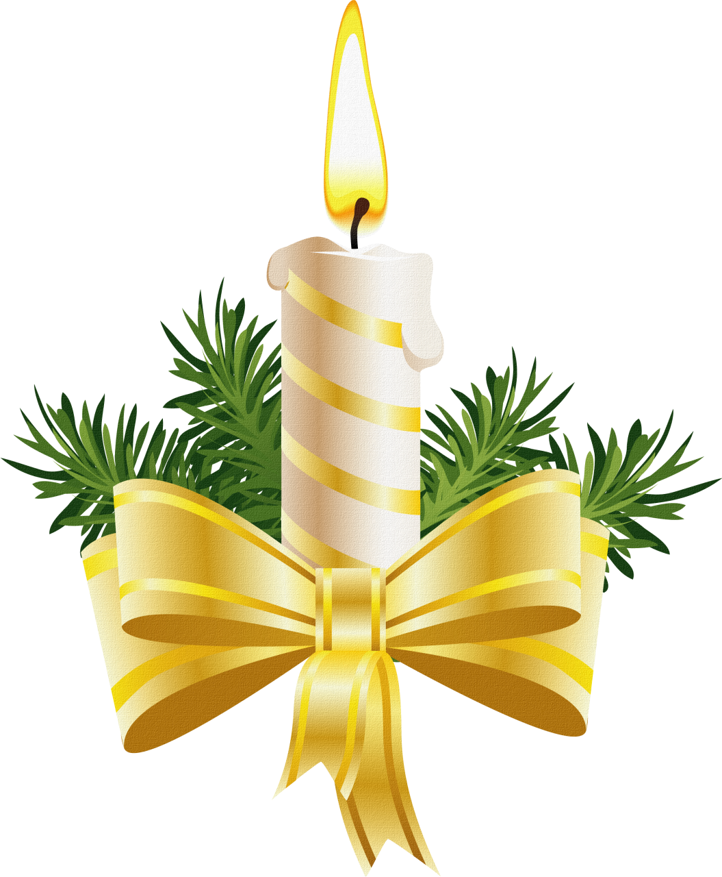 Candle Christmas Gold Photos Download HD PNG Image