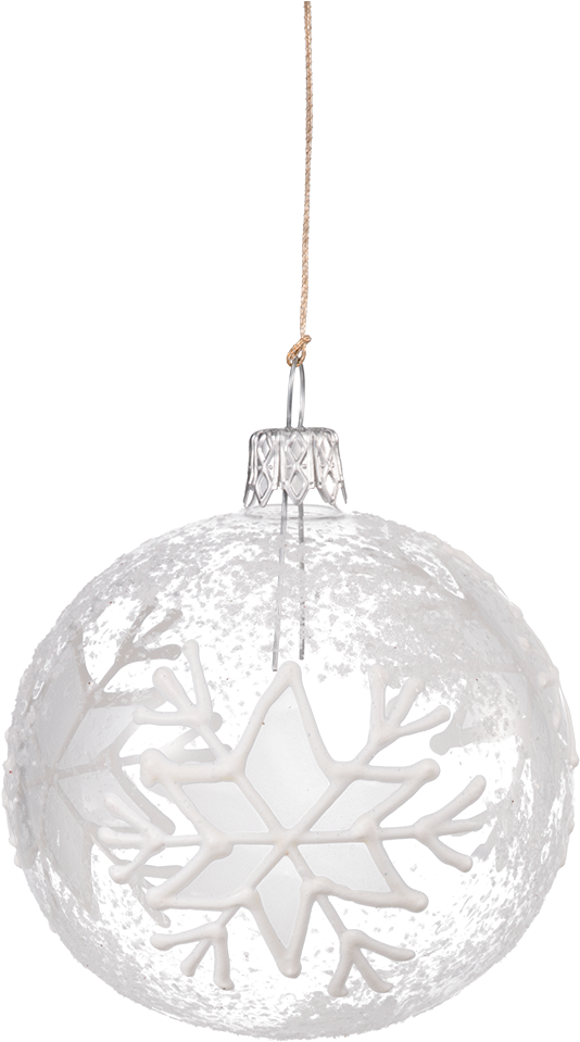 White Pic Christmas Ornaments Free PNG HQ PNG Image