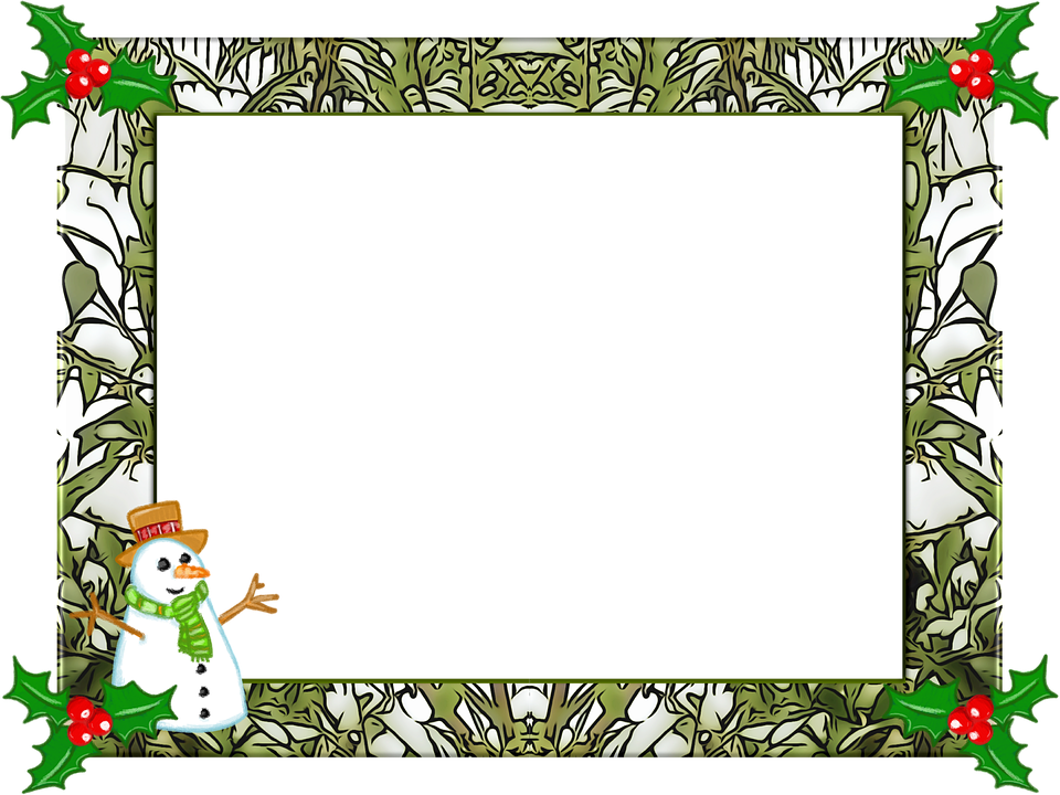 Frame Green Christmas Free HD Image PNG Image