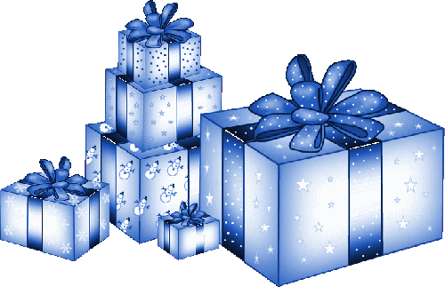 Blue Christmas Gift HQ Image Free PNG Image