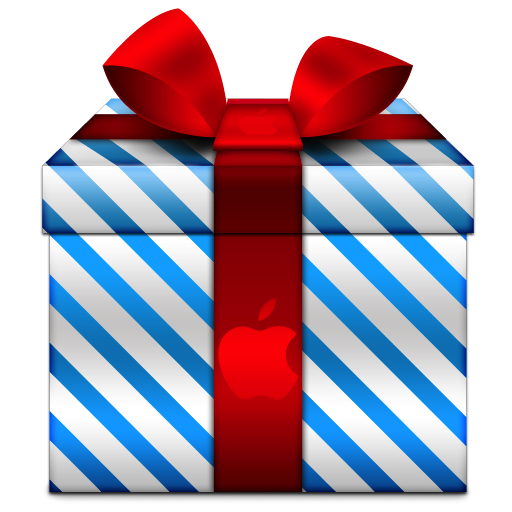 Blue Christmas Gift Free Clipart HQ PNG Image