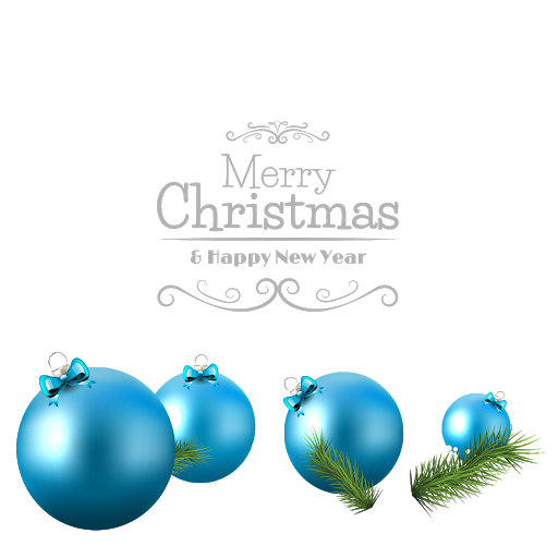 Blue Christmas Ornaments Free HD Image PNG Image