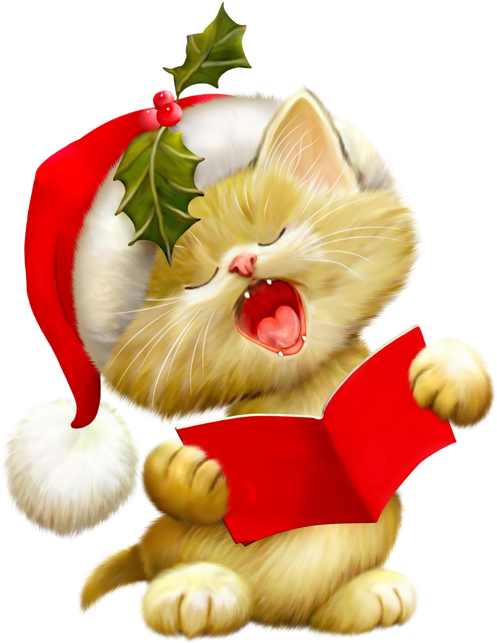 Pic Christmas Cat Free Transparent Image HD PNG Image