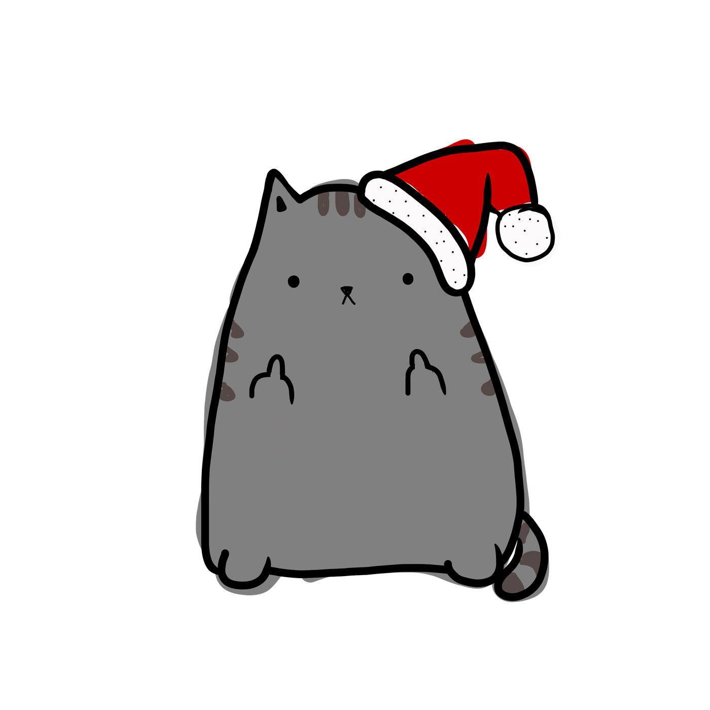 Picture Christmas Cat Free Clipart HQ PNG Image