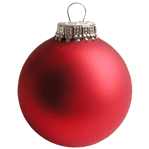 Picture Hanging Christmas Red Bauble PNG Image