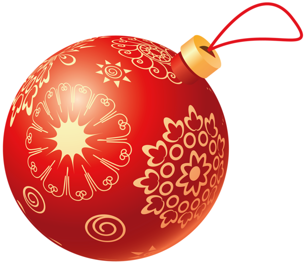Christmas Red Bauble Free Download PNG HQ PNG Image