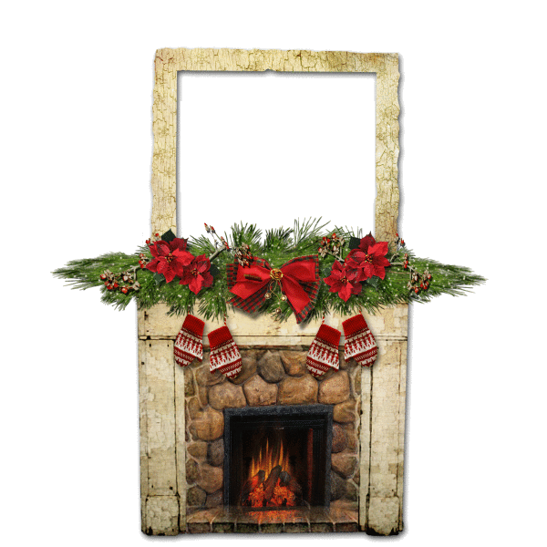 Fireplace Christmas Download HQ PNG Image