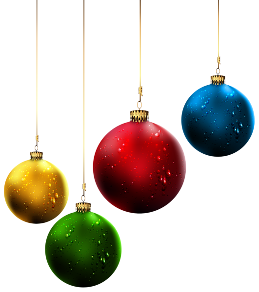 Christmas Ornaments Hanging Free HQ Image PNG Image