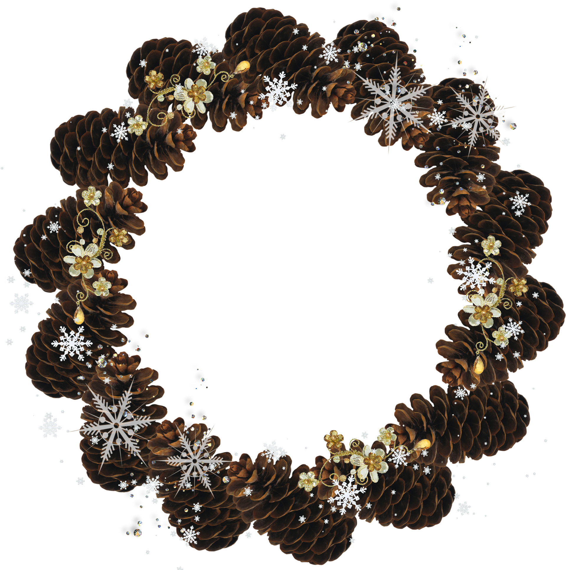 Frame Round Christmas Free HQ Image PNG Image
