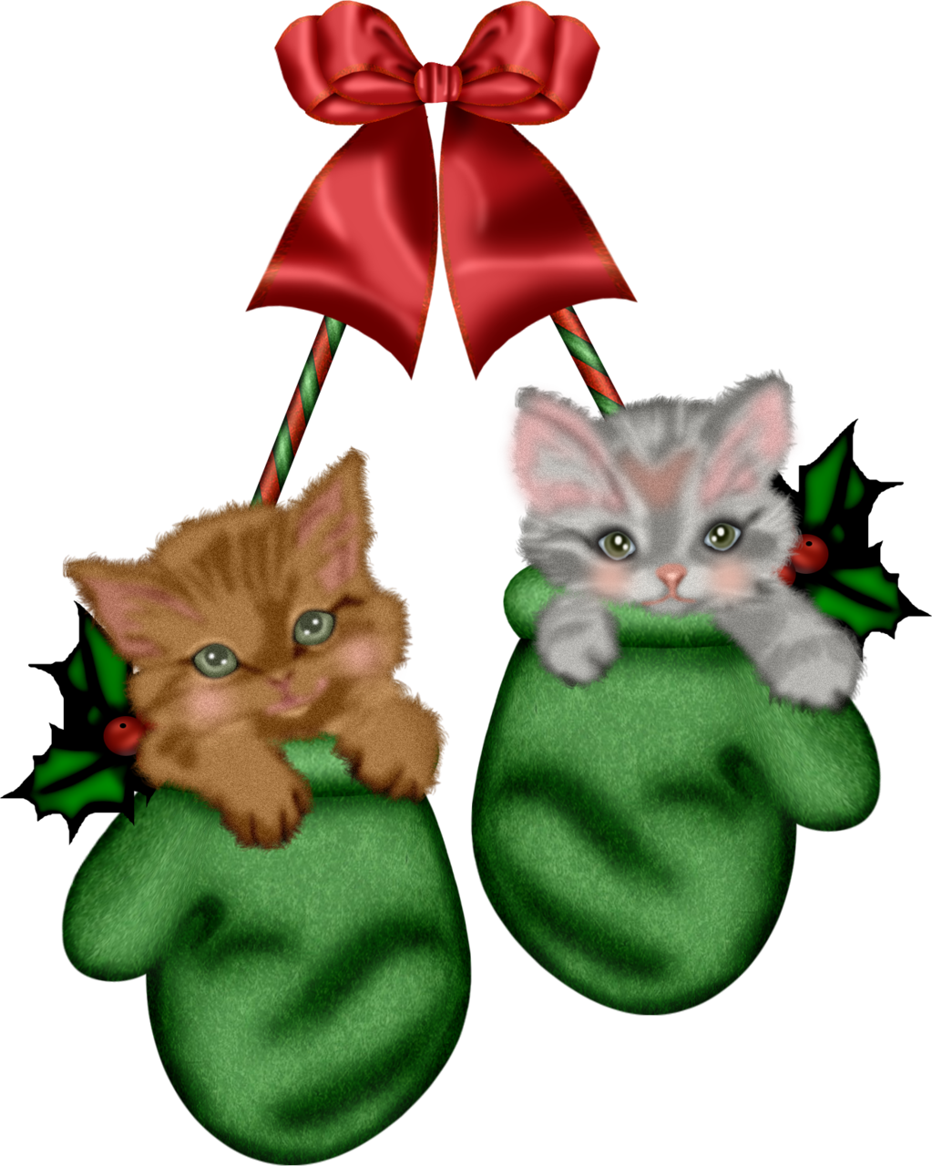 Vector Christmas Kitten Free Download PNG HD PNG Image