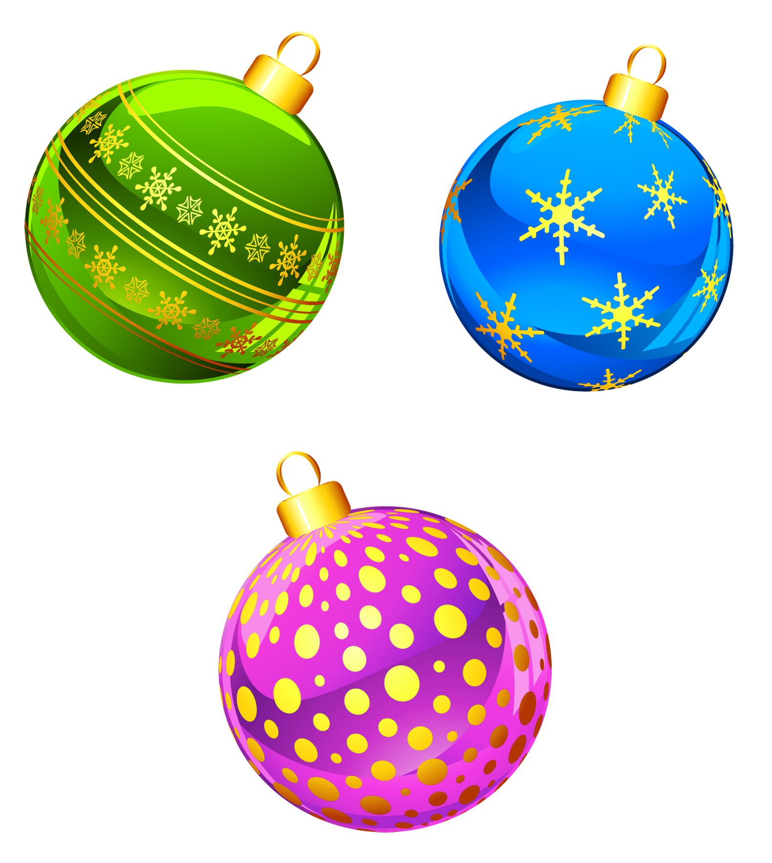 Ornaments Christmas Colorful HD Image Free PNG Image