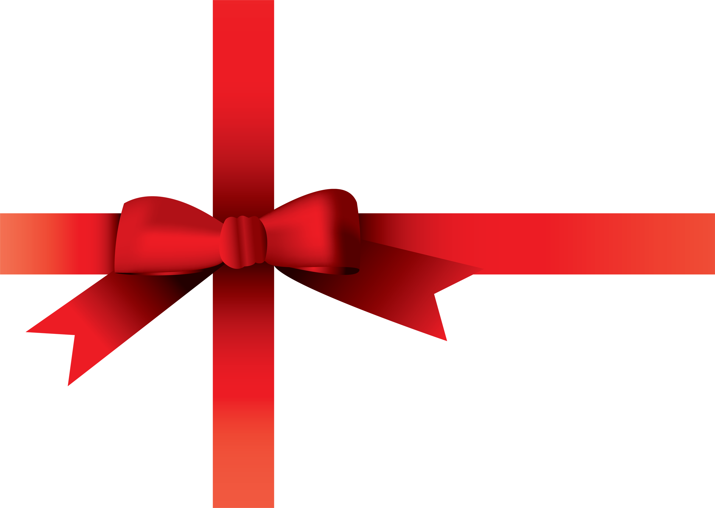 Christmas Bow Transparent Background PNG Image