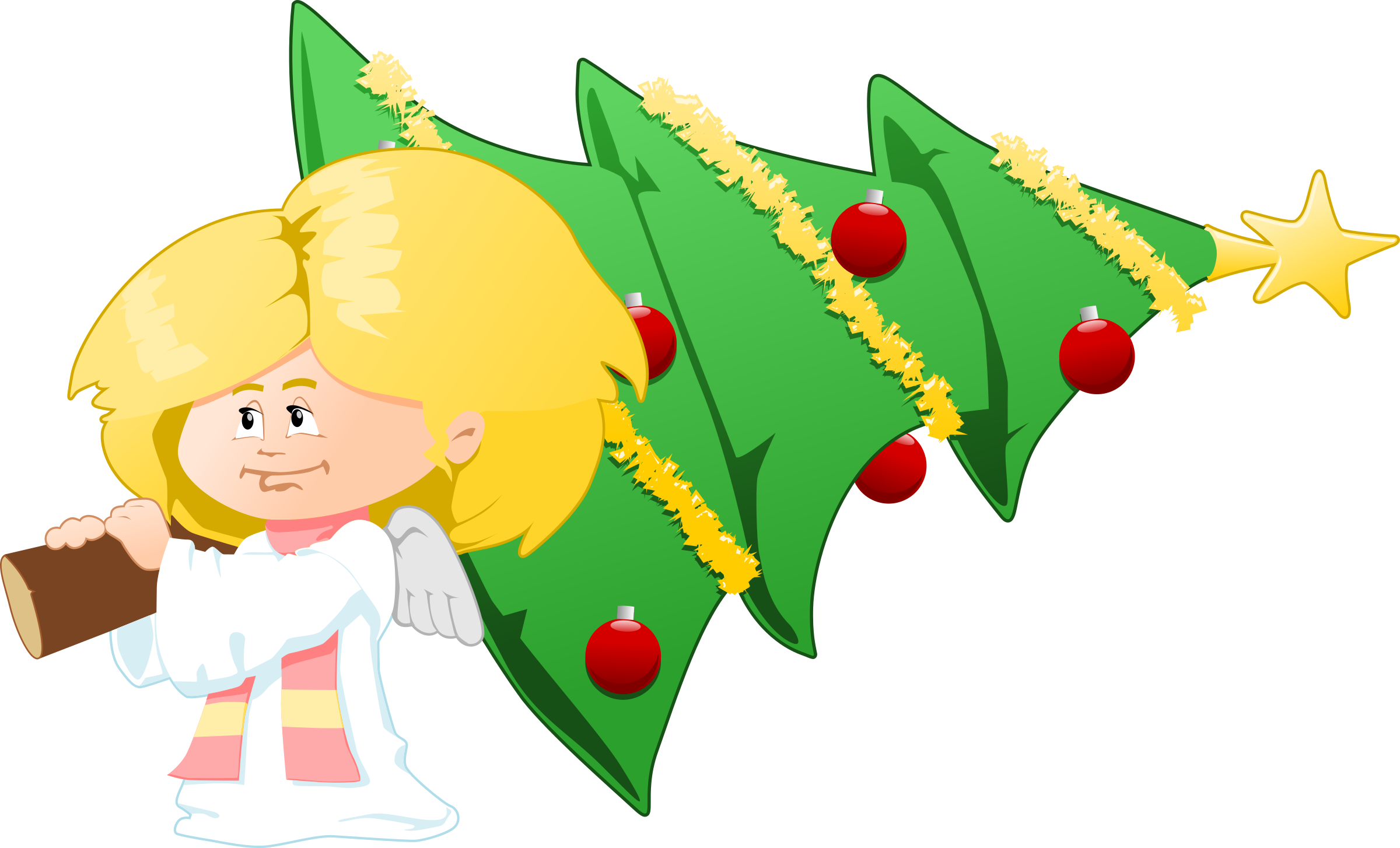 Christmas Angel Clipart PNG Image