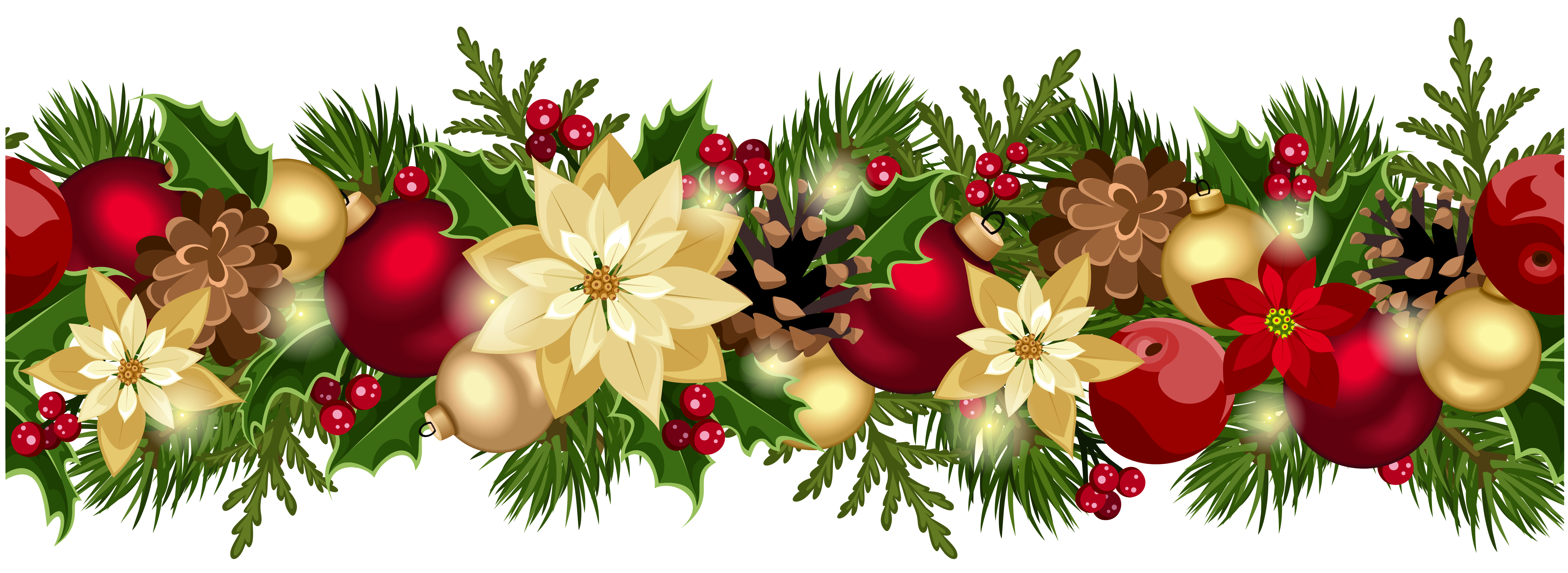 Christmas Wreath Transparent PNG Image
