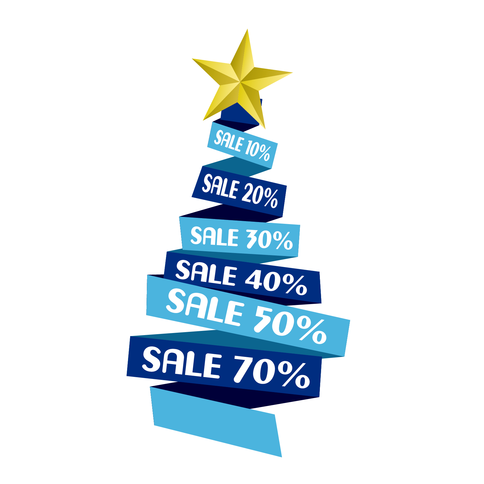 And Blue Discount Tree Discounts Vector Allowances PNG Image