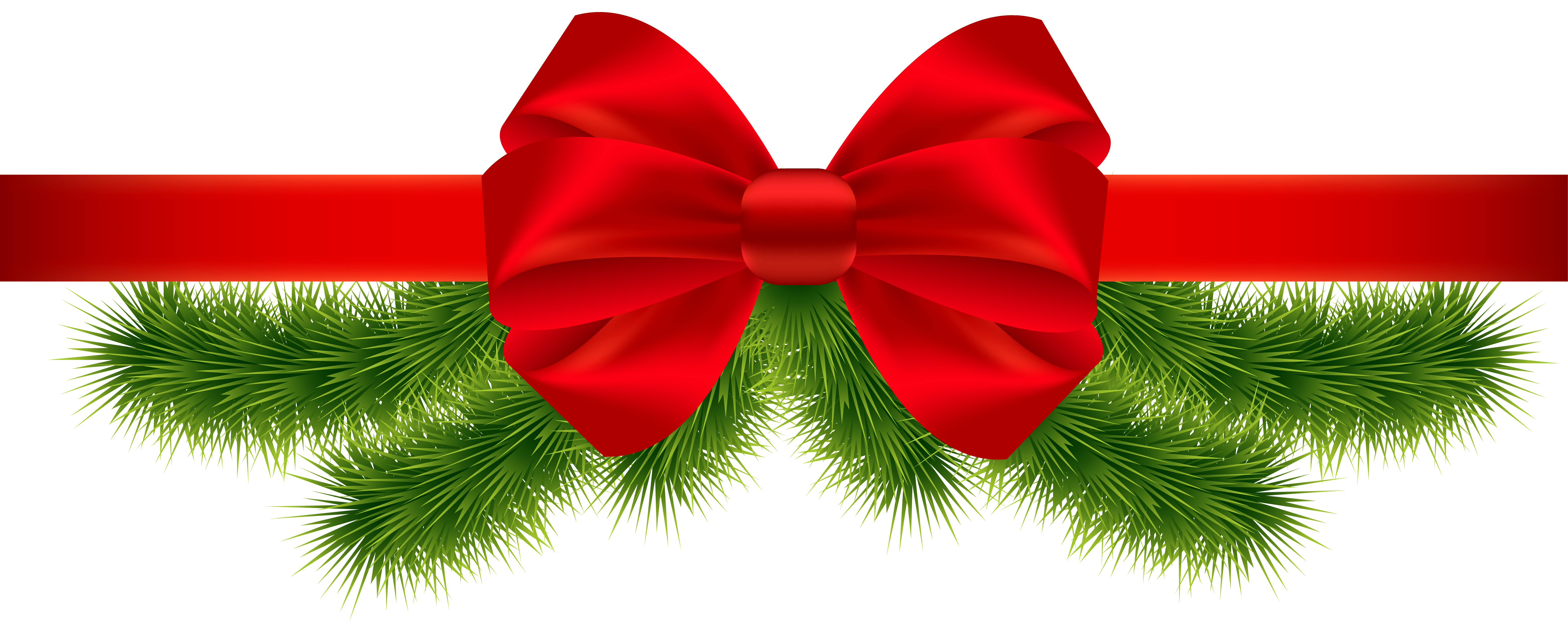 Christmas Ribbon Transparent PNG Image
